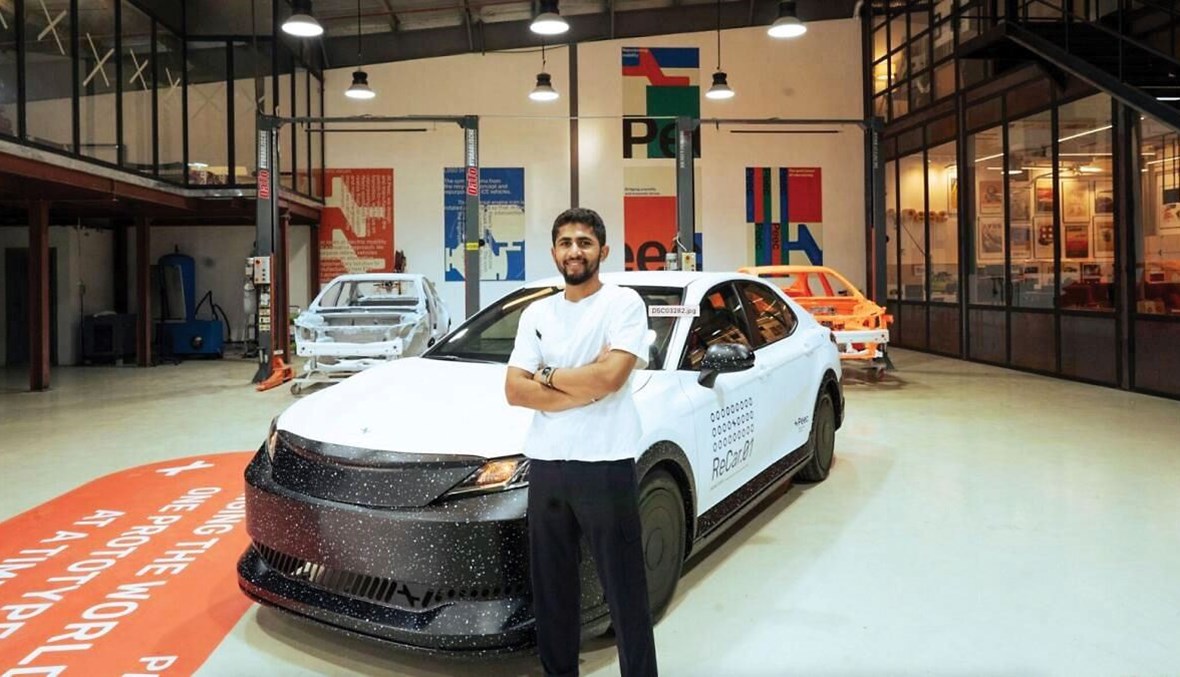 مهندس مقيم في الإمارات يُطلق سيارة كهربائية معادة التدوير بسعر مخفّض