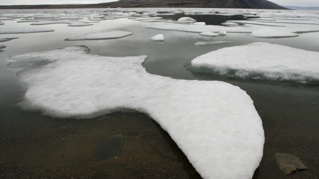 العثور على مواد كيميائية في جليد القطب الشمالي
